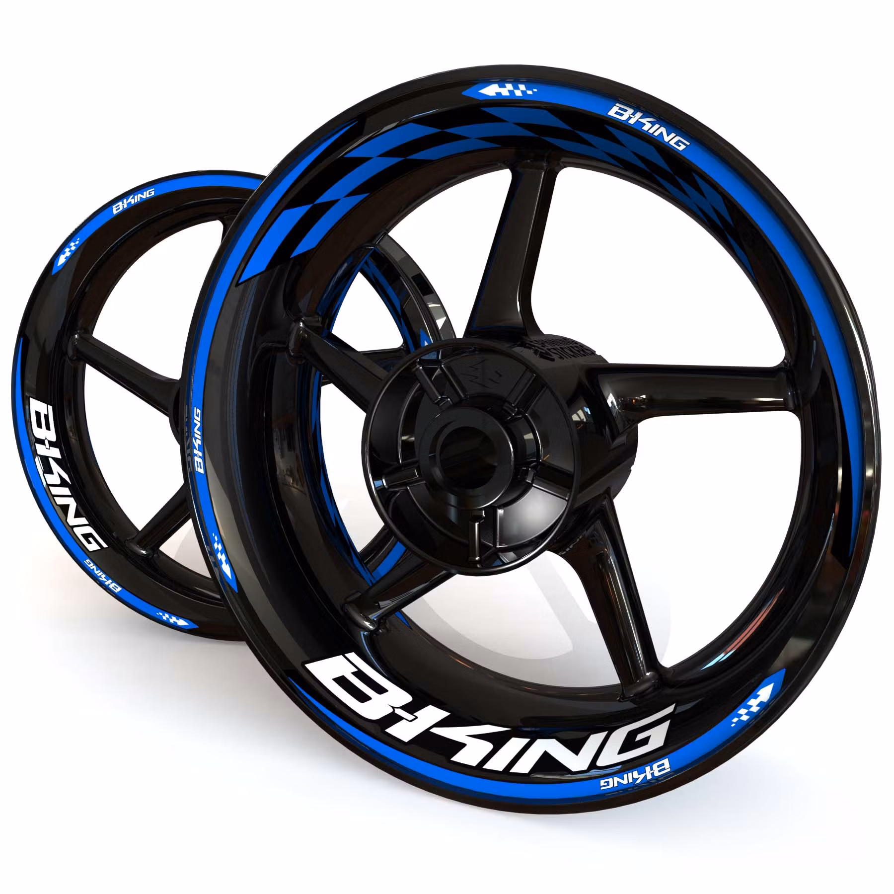 B-KING Wheel Stickers - "Checker"