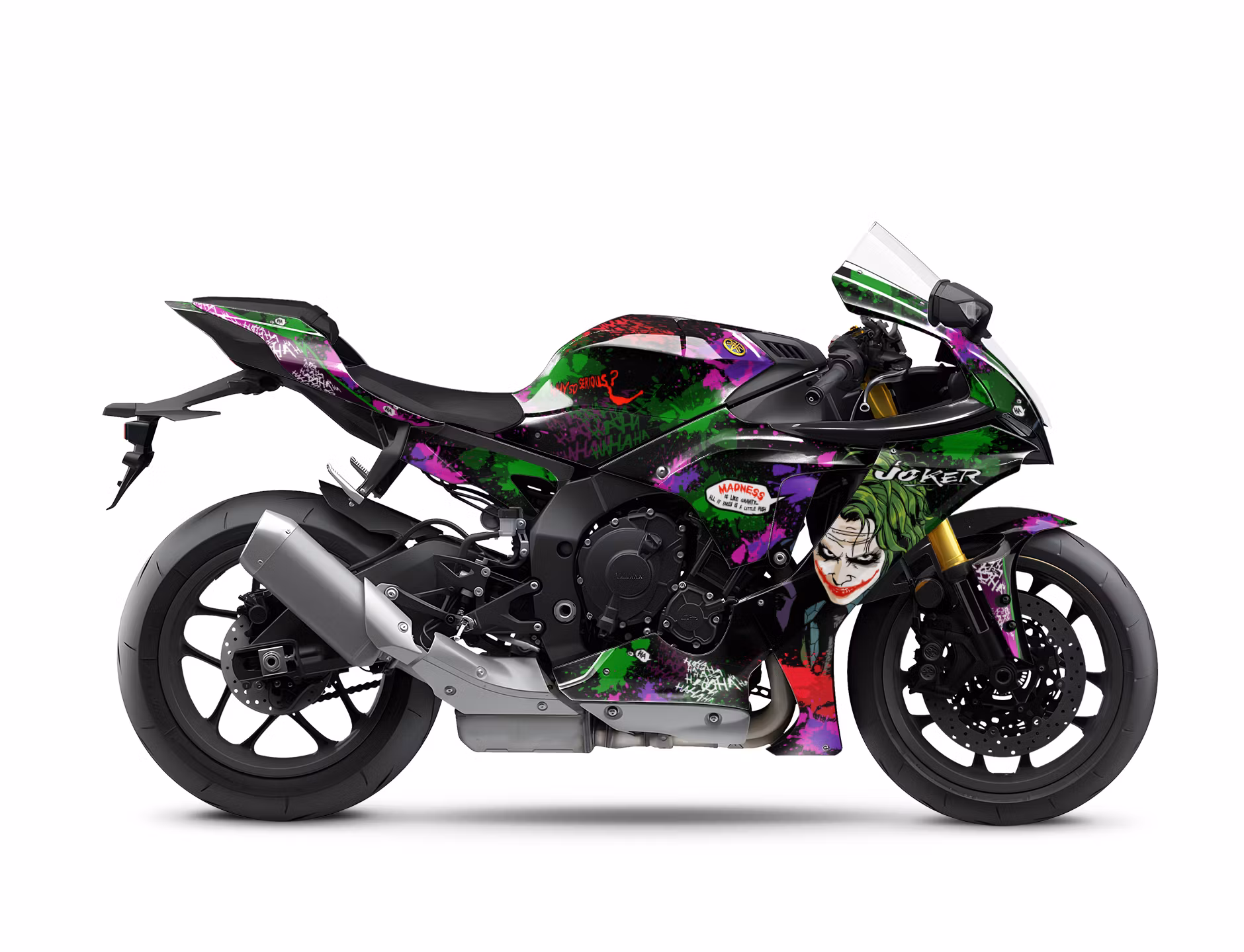 "Joker" Motorfiets Grafiekset - Ontwerp op Aanvraag