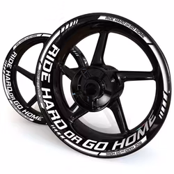 "Ride Hard or Go HOME" Wheel Stickers