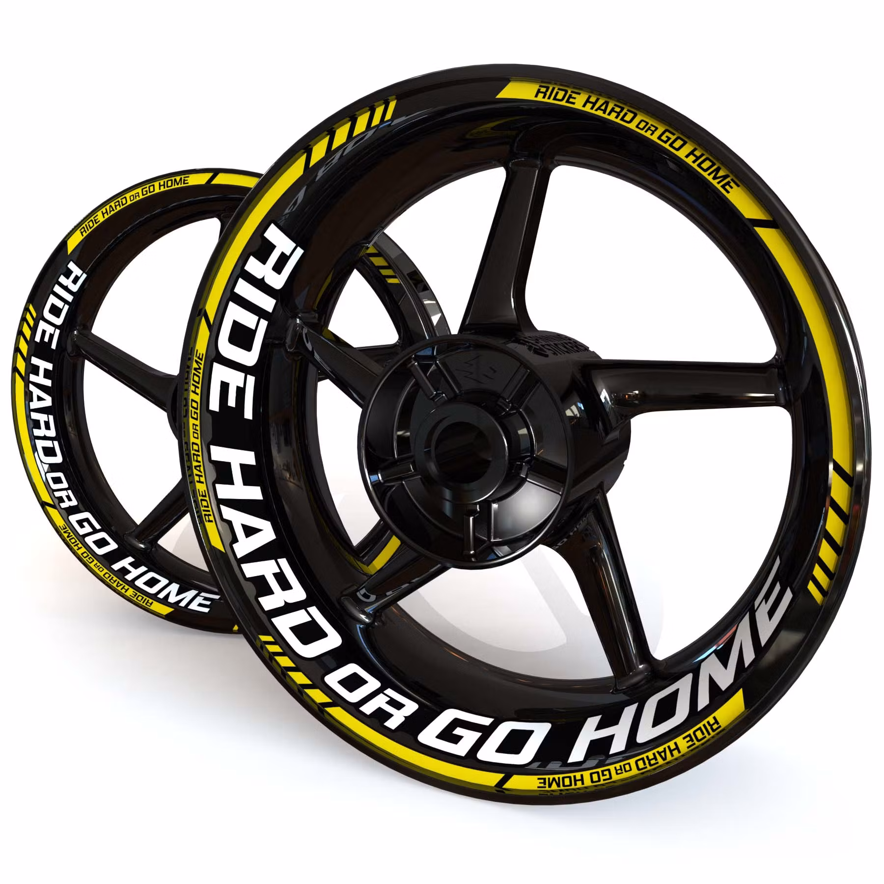 "Ride Hard or Go HOME" Adesivi per cerchioni