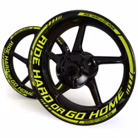 "Ride Hard or Go HOME" Wheel Stickers