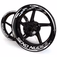 "Send Nudes" Wheel Stickers - "Checker"