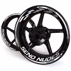 "Send Nudes" Wheel Stickers - "Checker"