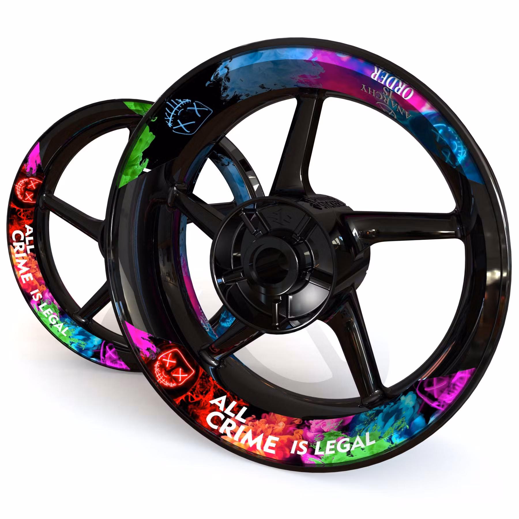 "Purge" Wheel Stickers - Two Piece