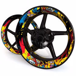 "Frantic" Wheel Stickers