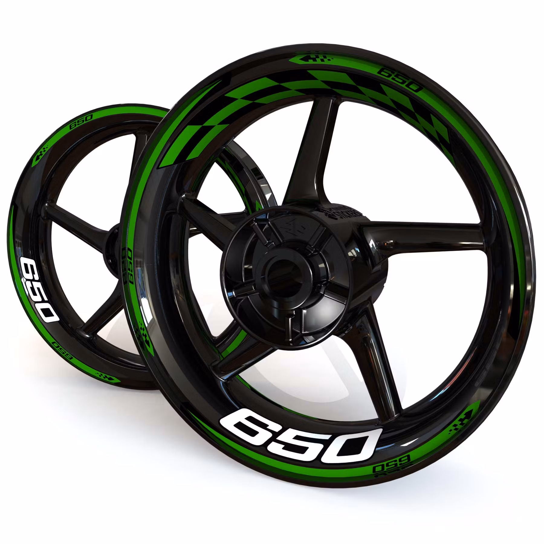 Adesivi per cerchioni - Per Z650 - "Checker"