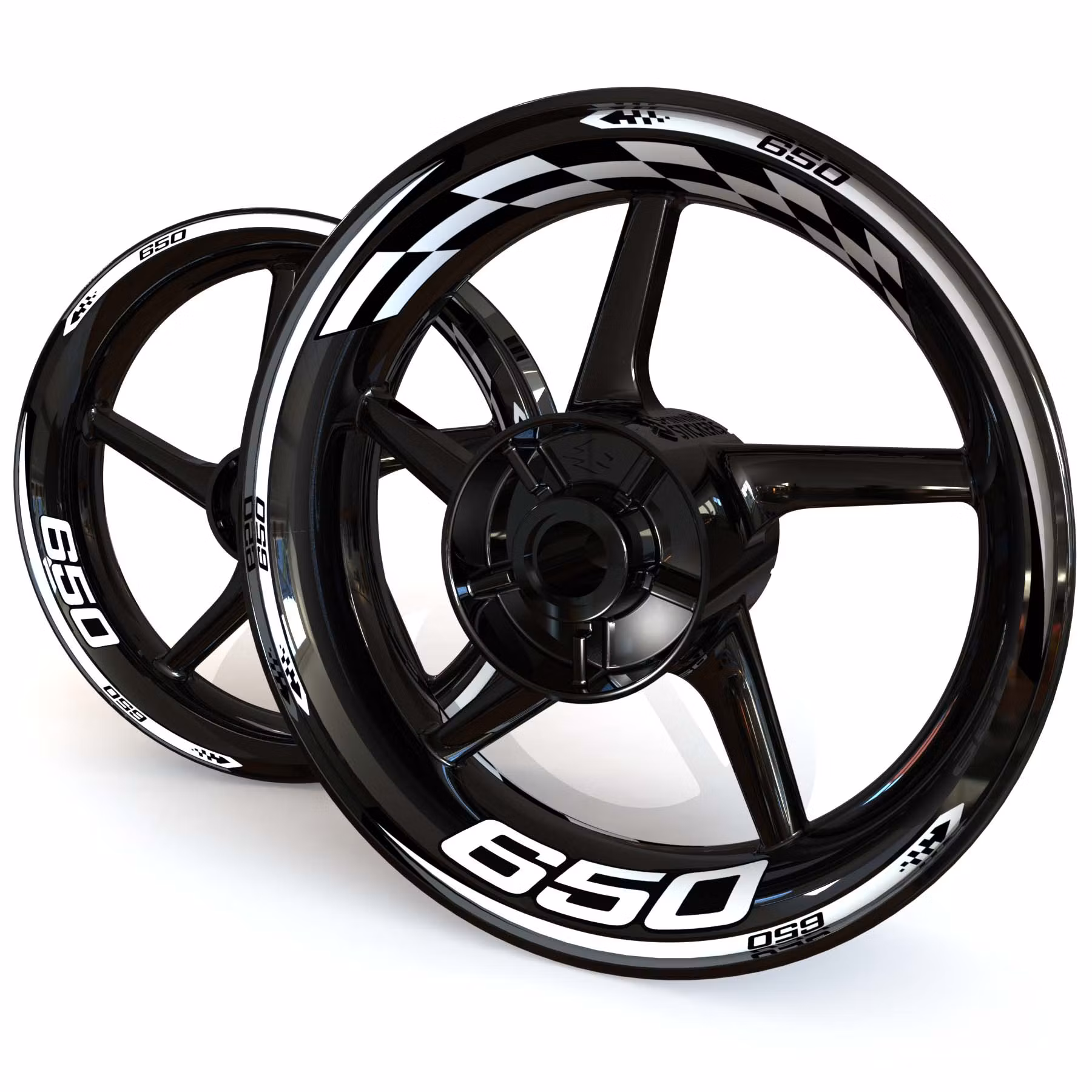 Adesivi per cerchioni - Per Z650 - "Checker"