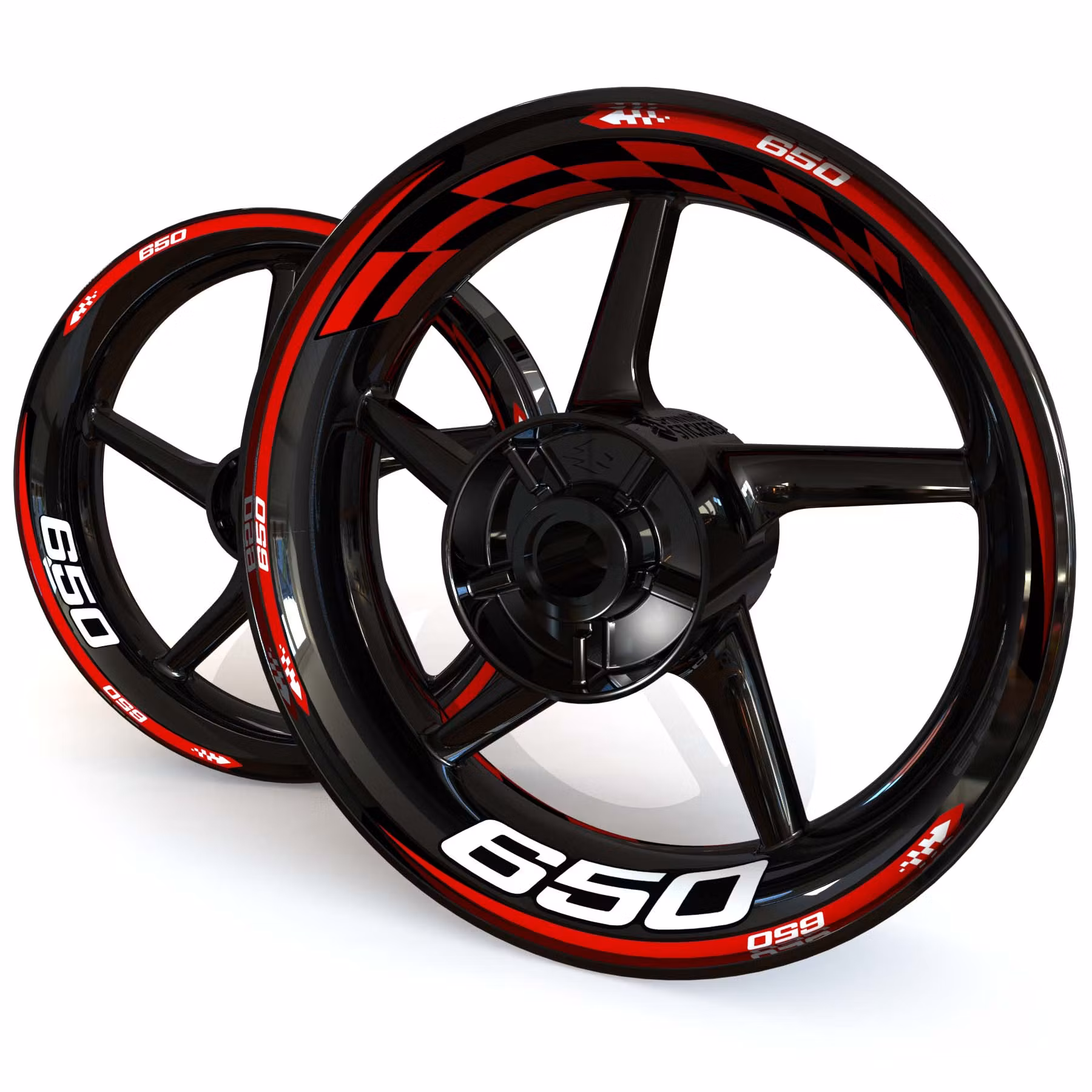 Adesivi per cerchioni - Per Z650 - "Checker"