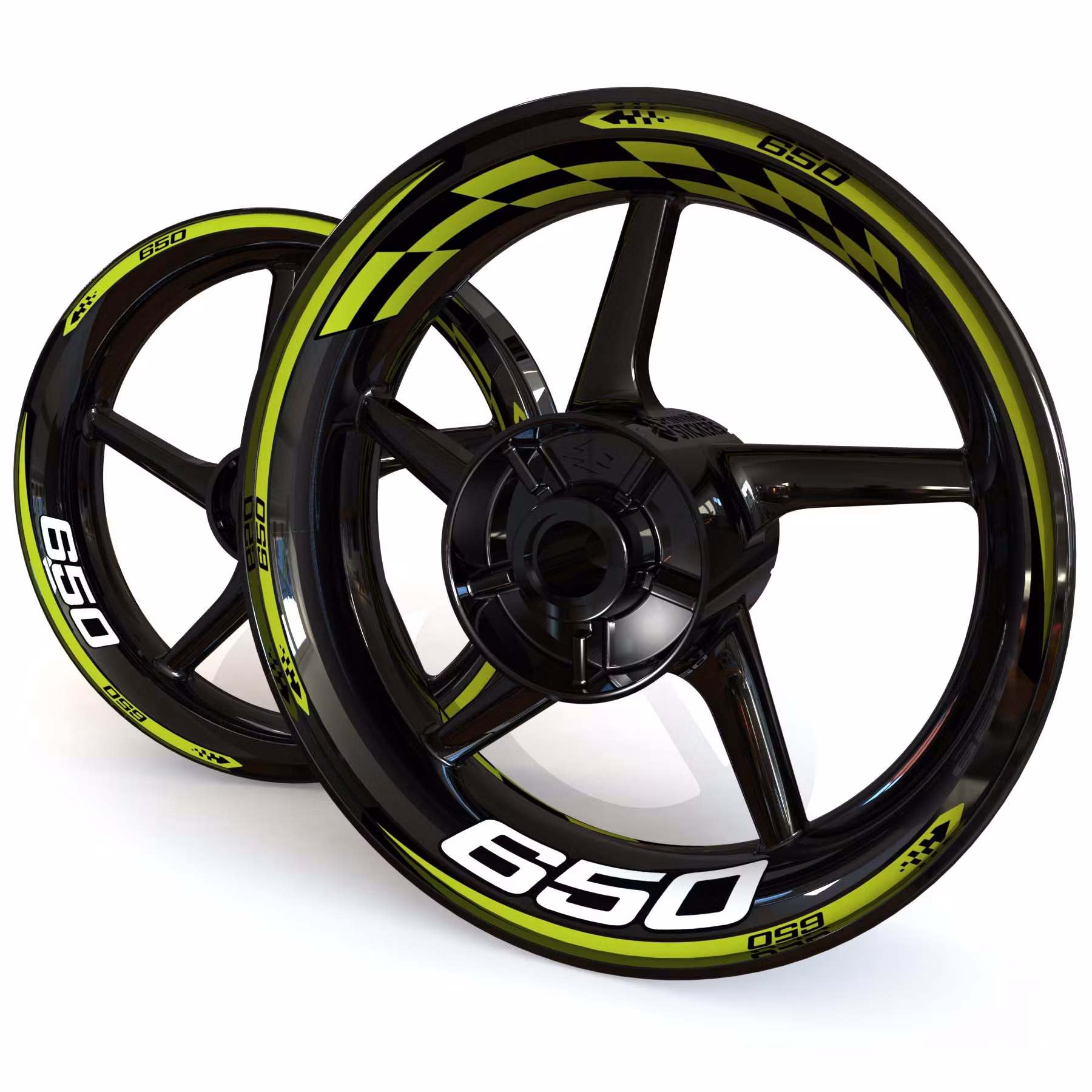 Adesivi per cerchioni - Per Z650 - "Checker"
