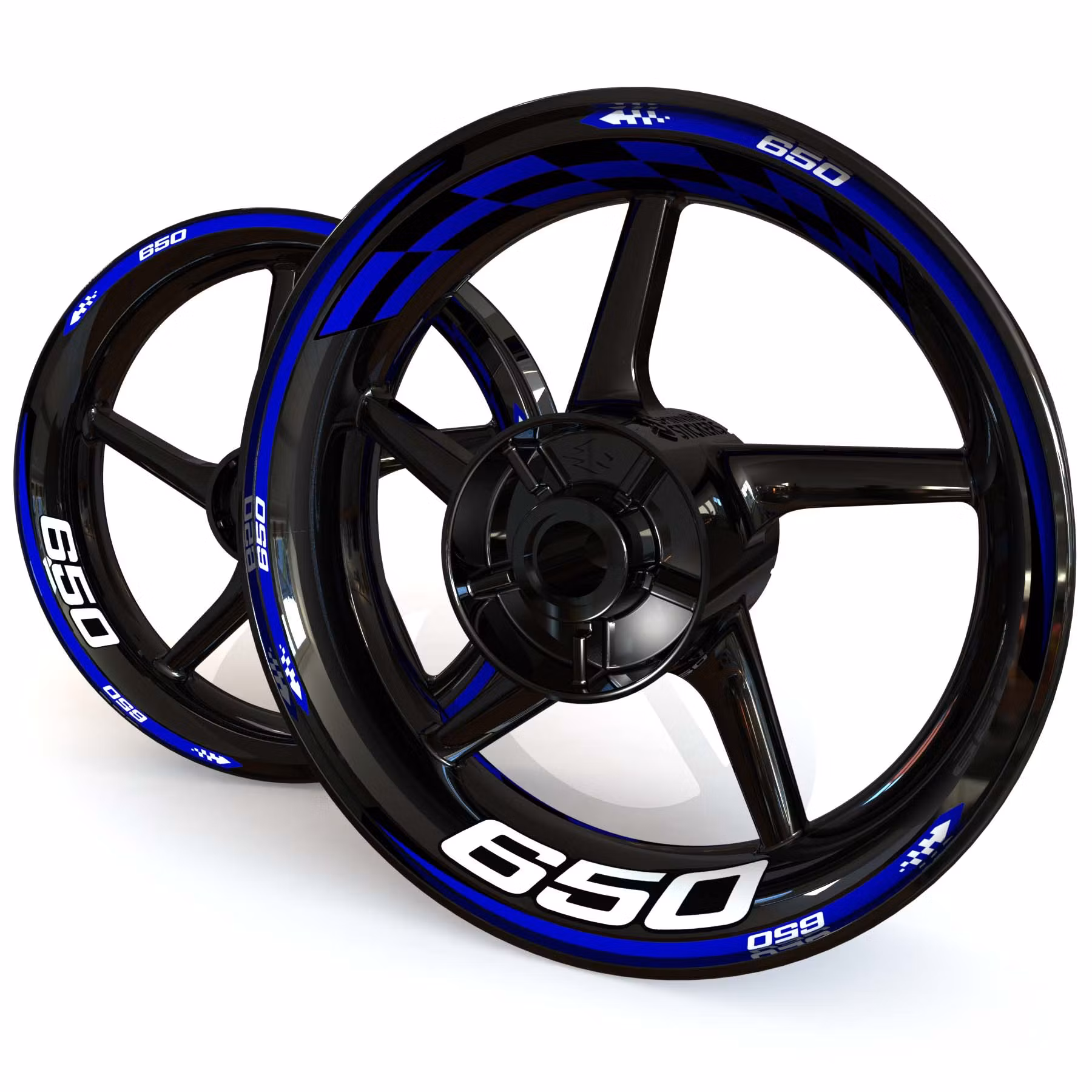 Adesivi per cerchioni - Per Z650 - "Checker"