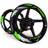 "Hexagon" Wheel Stickers - Two Piece