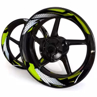 "Hexagon" Wheel Stickers - Two Piece