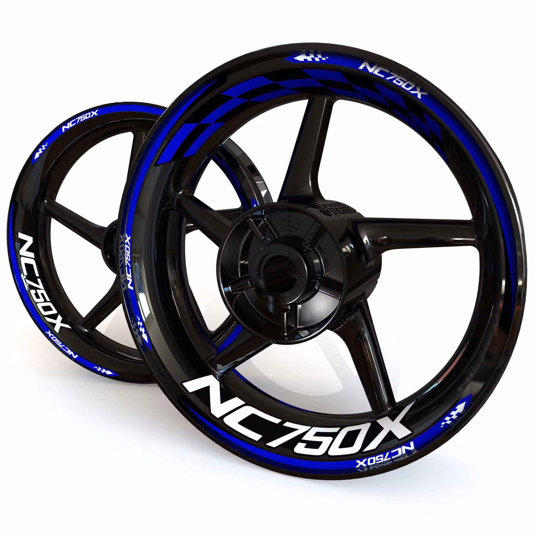 NC750X Wheel Stickers - "Checker"