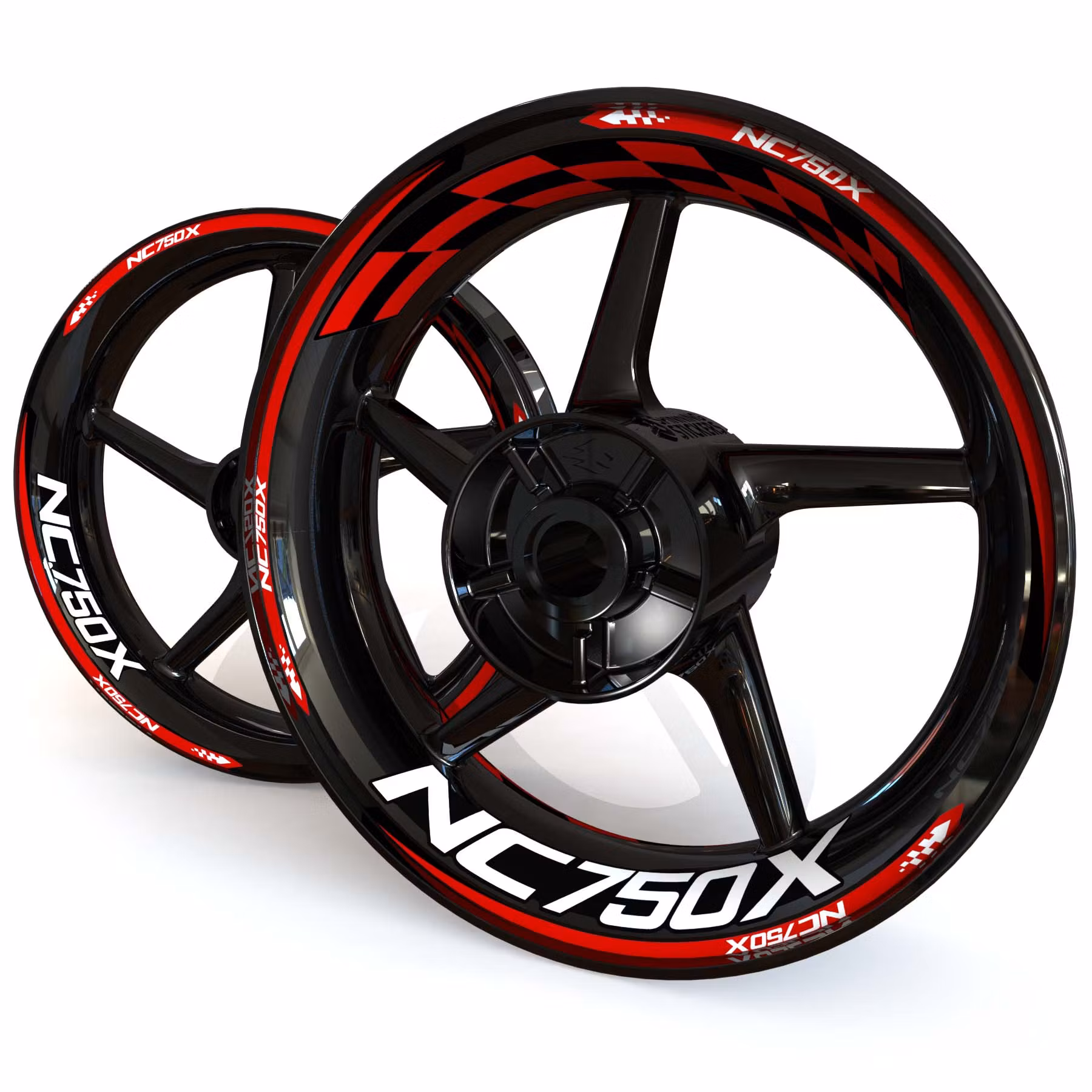 NC750X Wheel Stickers - "Checker"