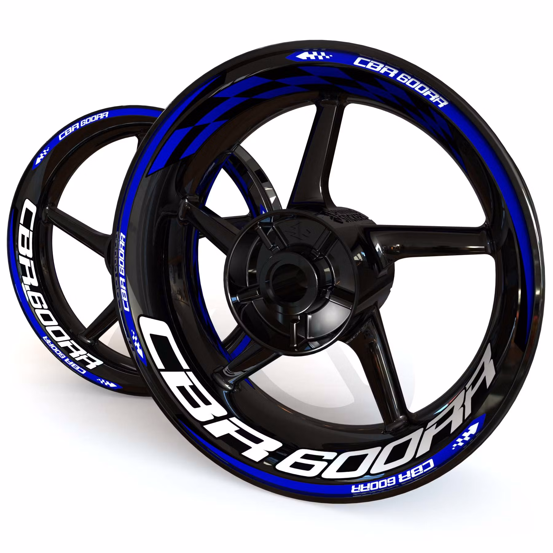 CBR600RR Wheel Stickers - "Checker"