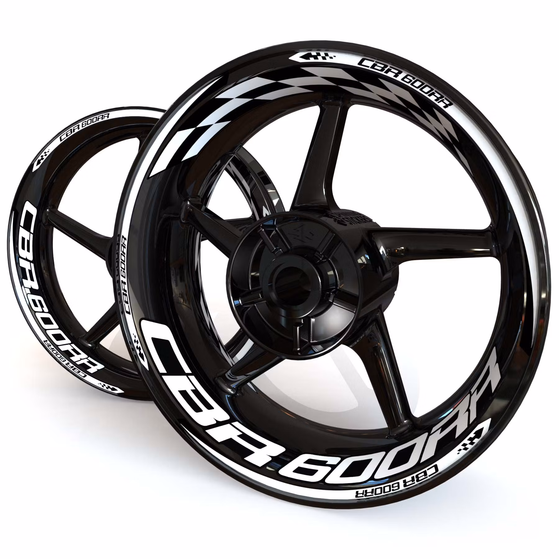 CBR600RR Wheel Stickers - "Checker"