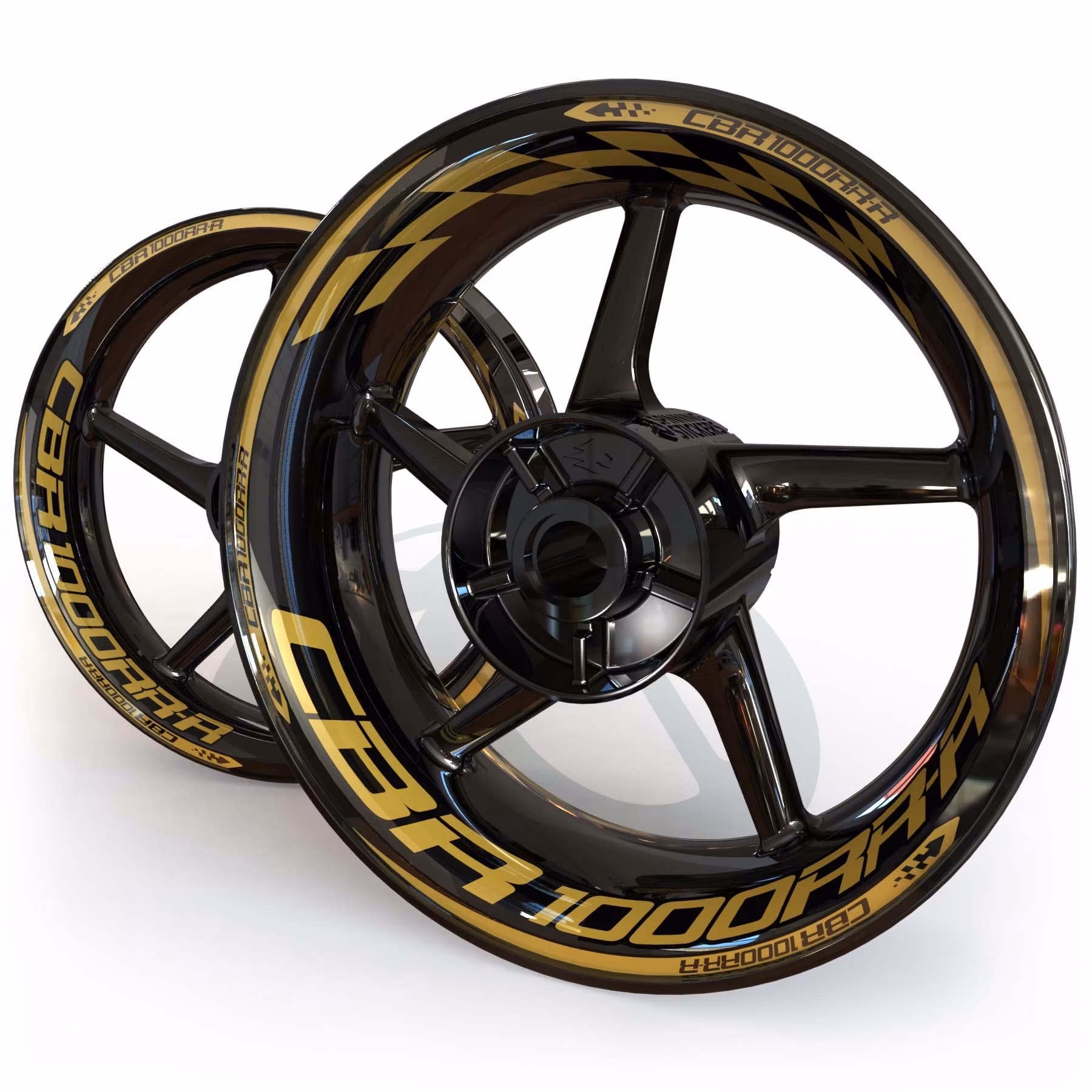 CBR1000RR-R Velg Stickers - "Checker"