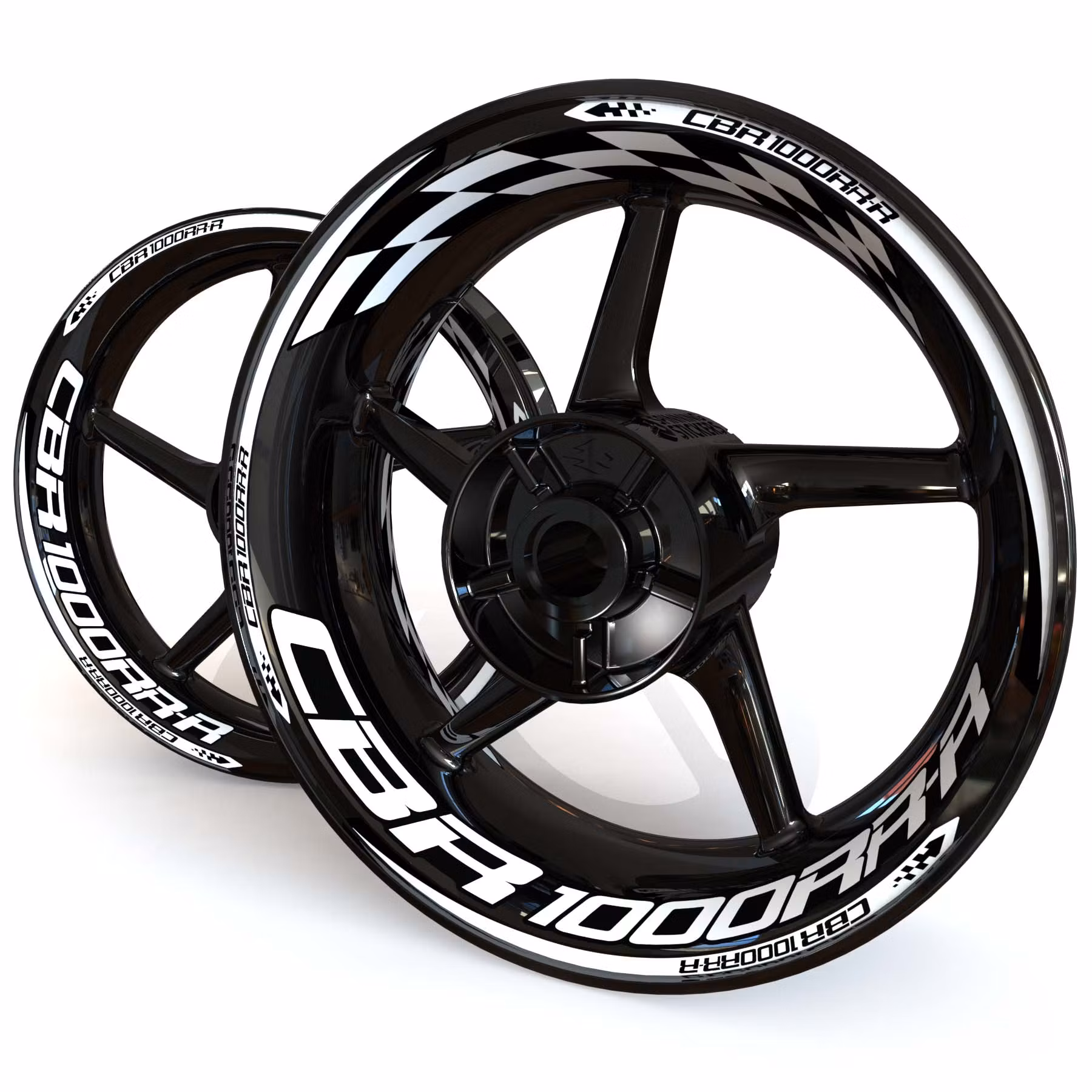 CBR1000RR-R Velg Stickers - "Checker"