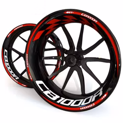 CB1000R Wheel Stickers - "Checker"