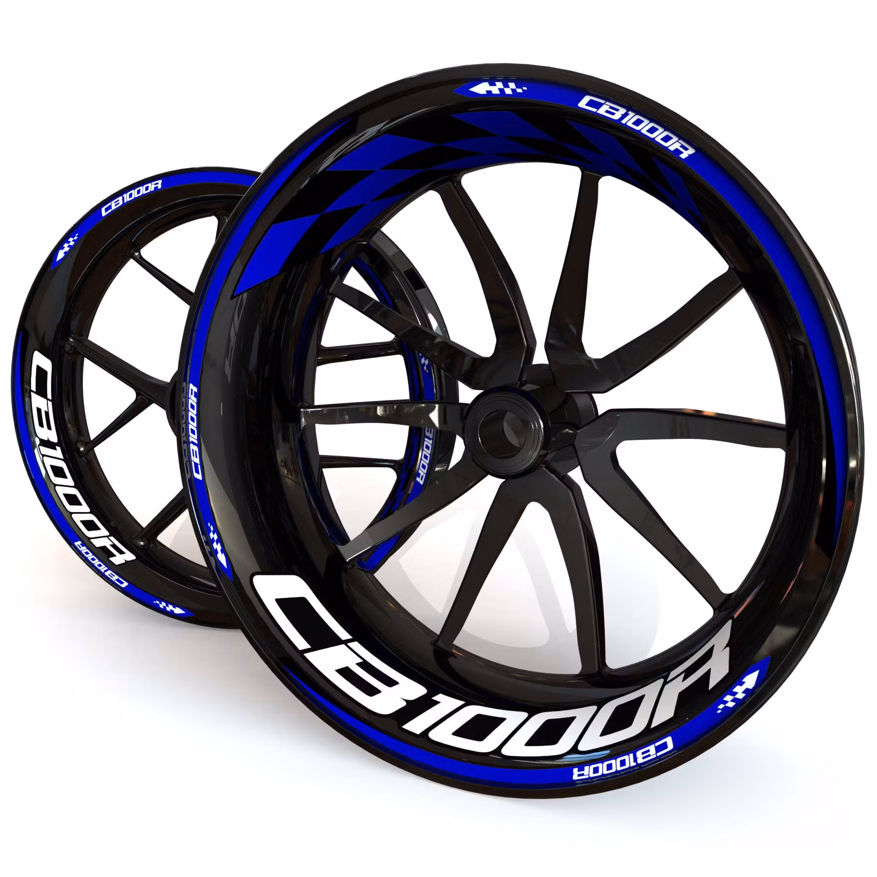 CB1000R Wheel Stickers - "Checker"