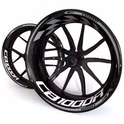 CB1000R Wheel Stickers - "Checker"