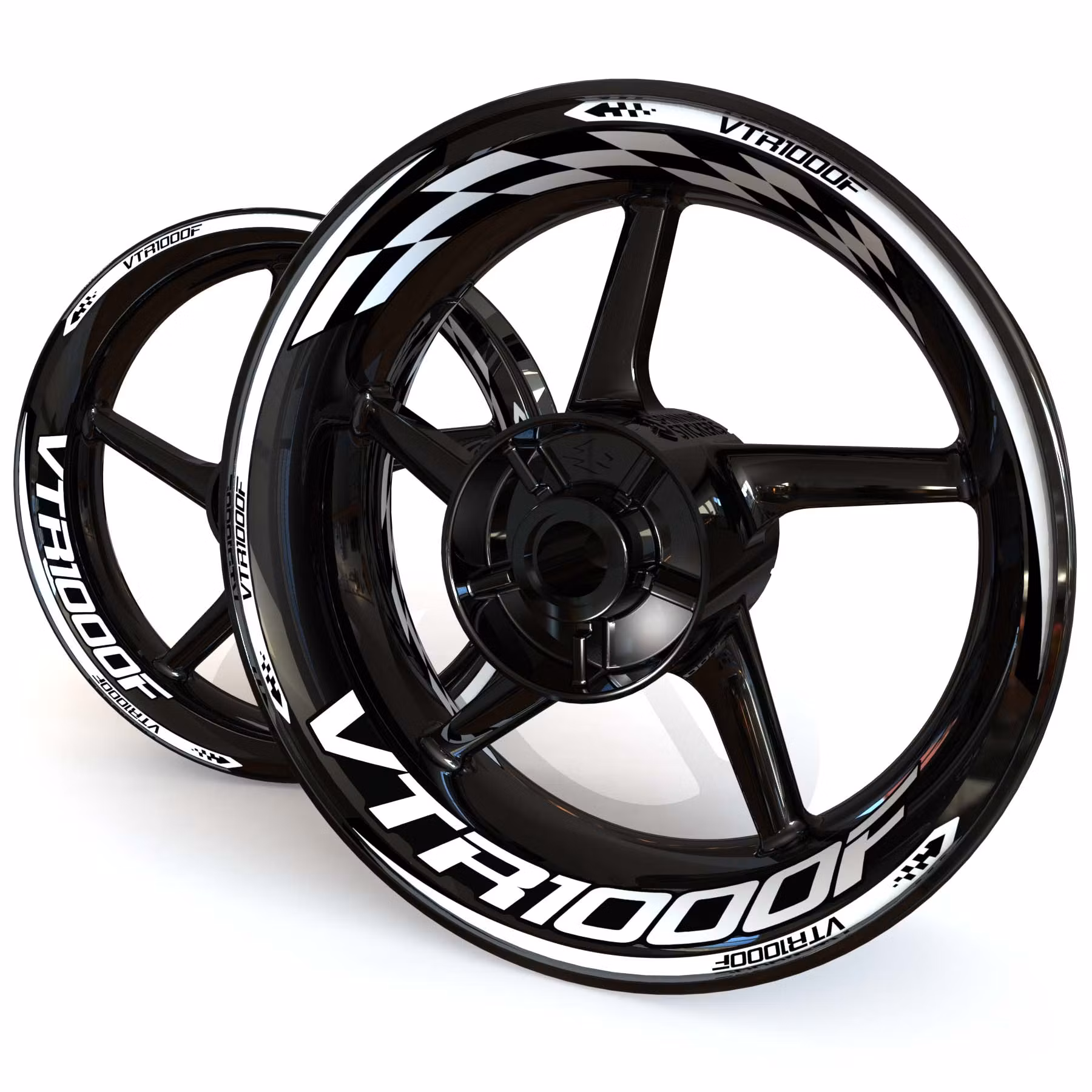 VTR1000F Felgenaufkleber - "Checker"