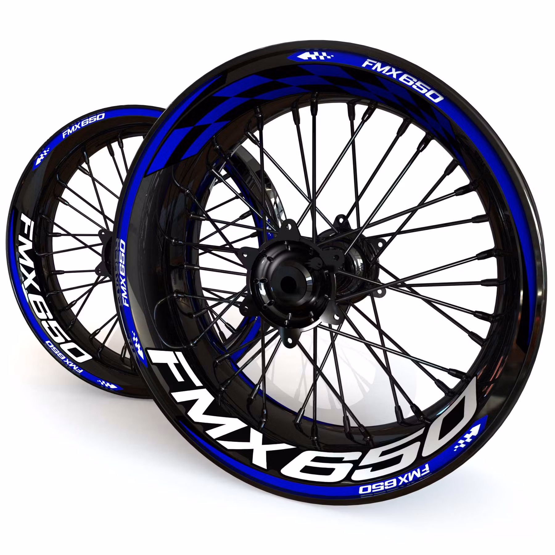 FMX650 Adesivi per cerchioni - "Checker"