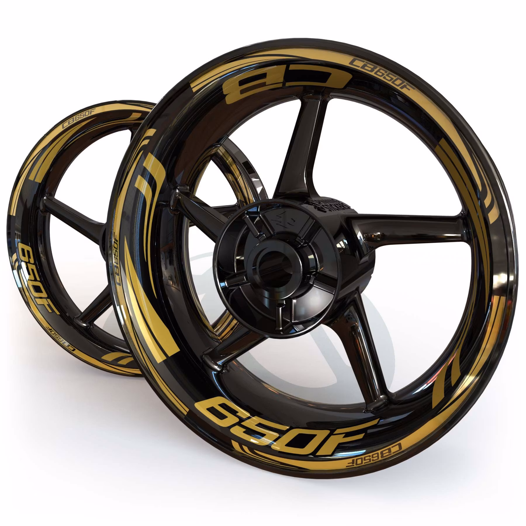 CB650F Wheel Stickers - "Wave"
