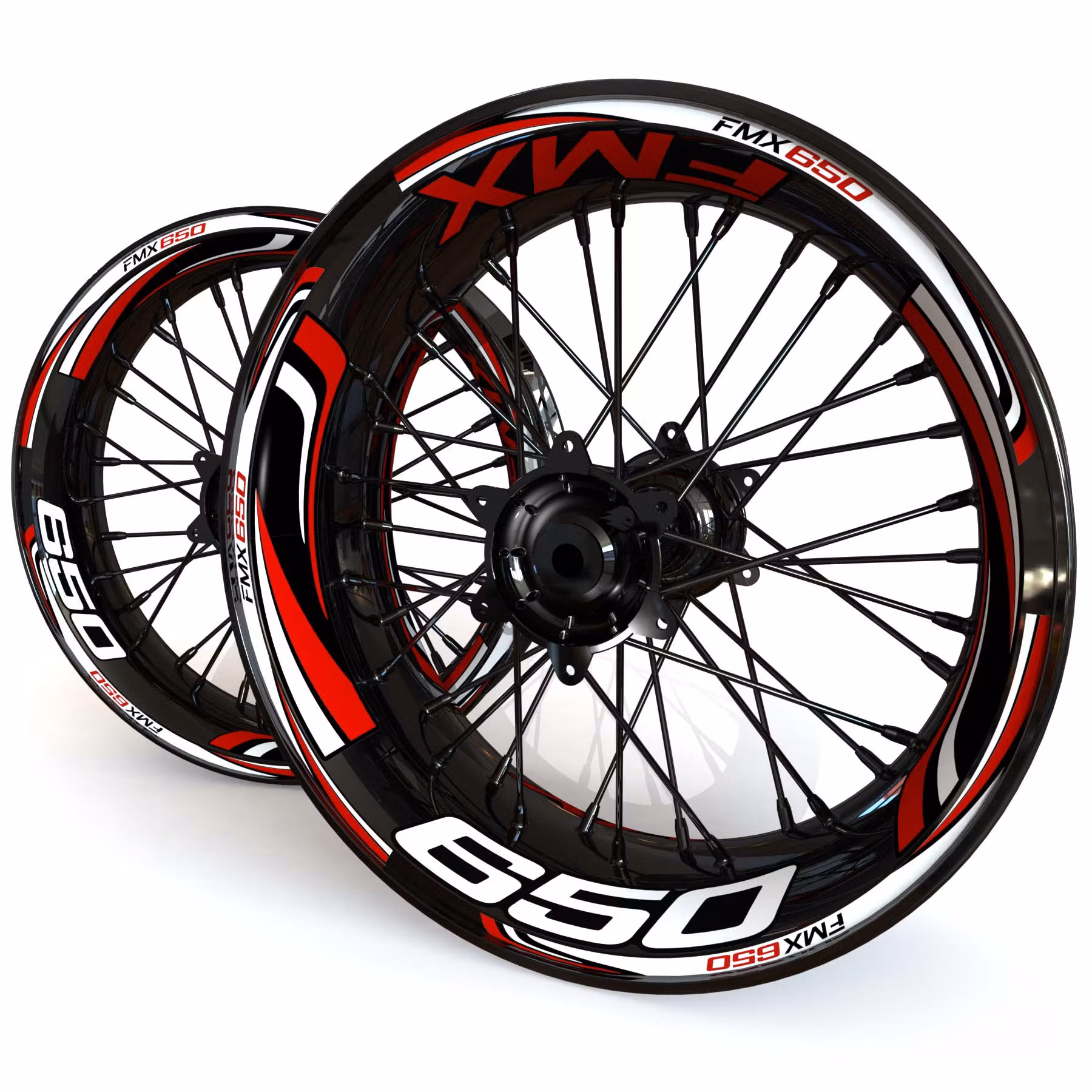 FMX650 Felgenaufkleber - "Wave"