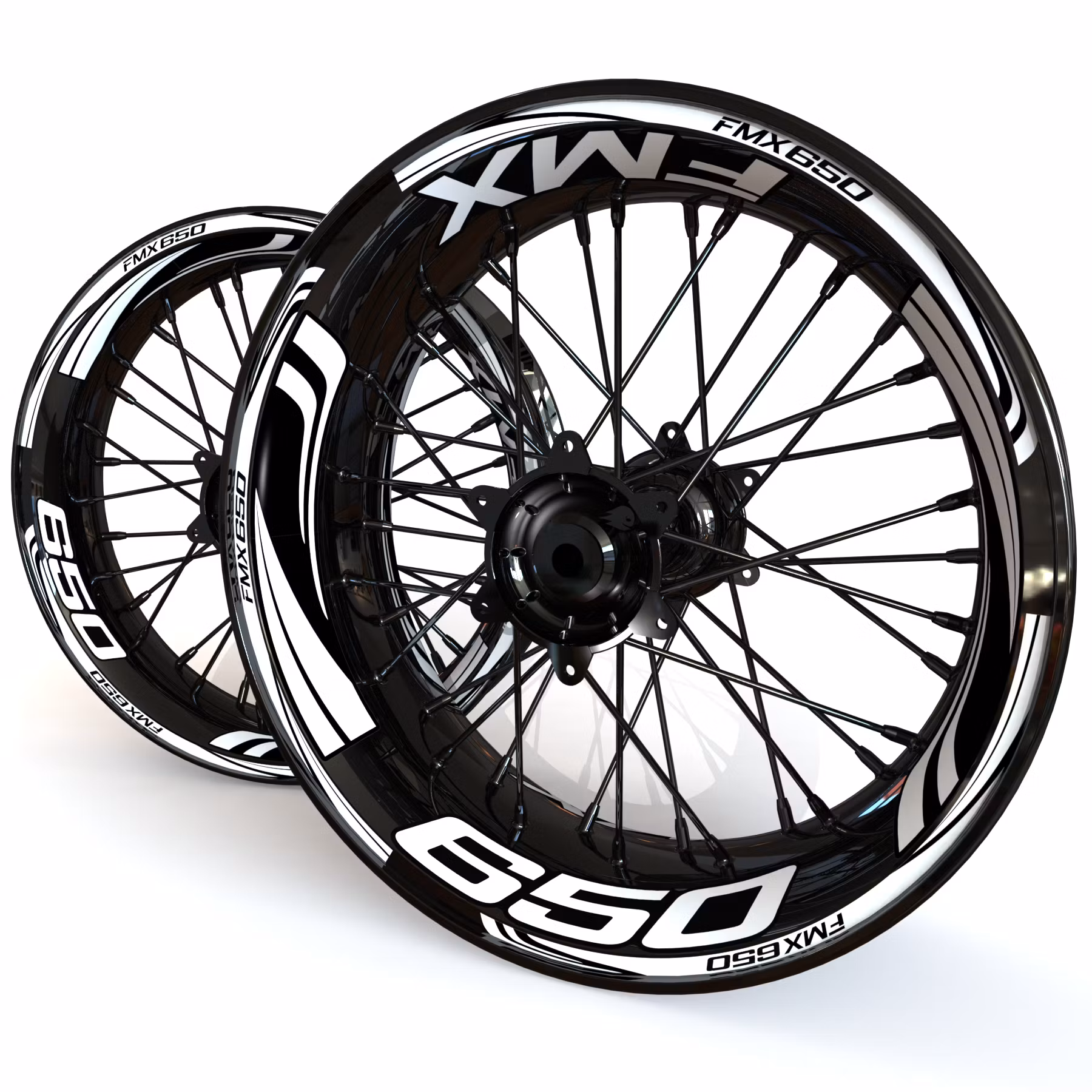 FMX650 Felgenaufkleber - "Wave"