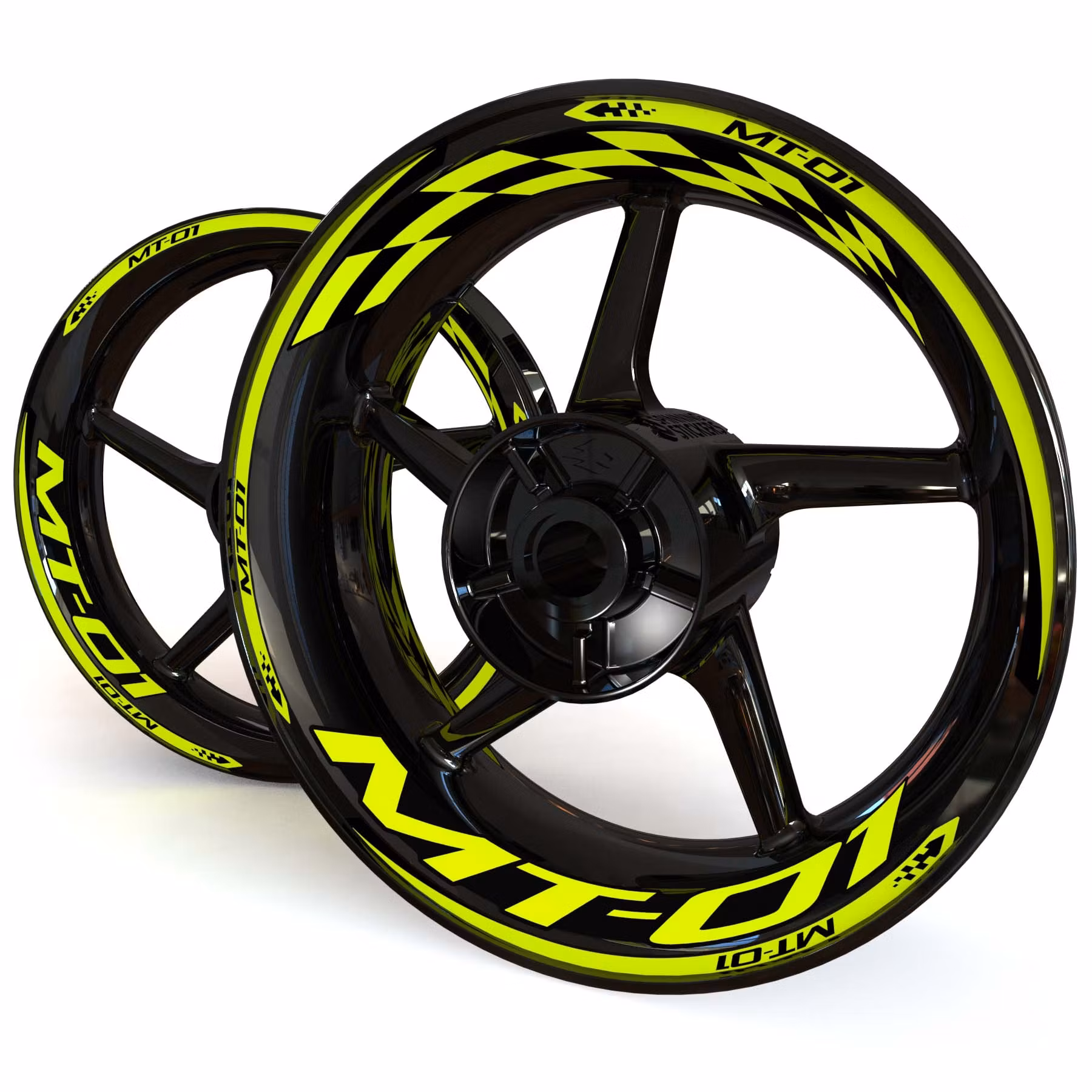 MT-01 Wheel Stickers - "Checker"