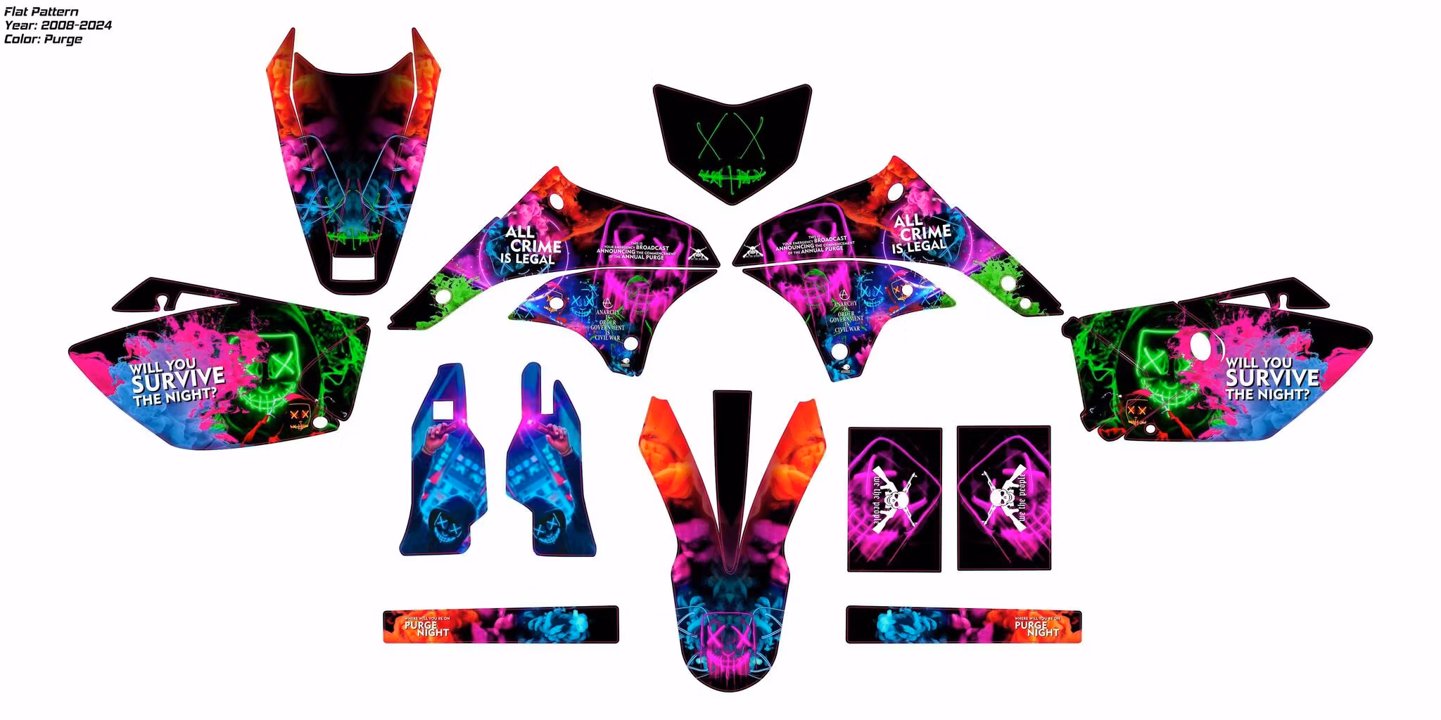 "Purge" gráficos - Para KLX 450R