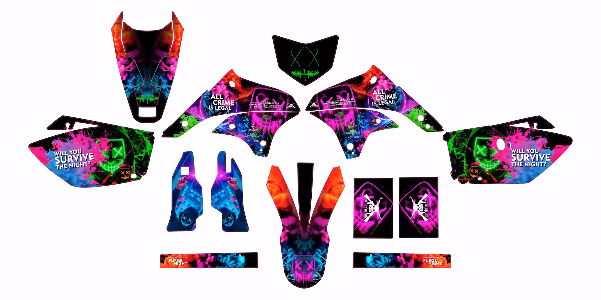 "Purge" Motocross Graphics - Design on Demand