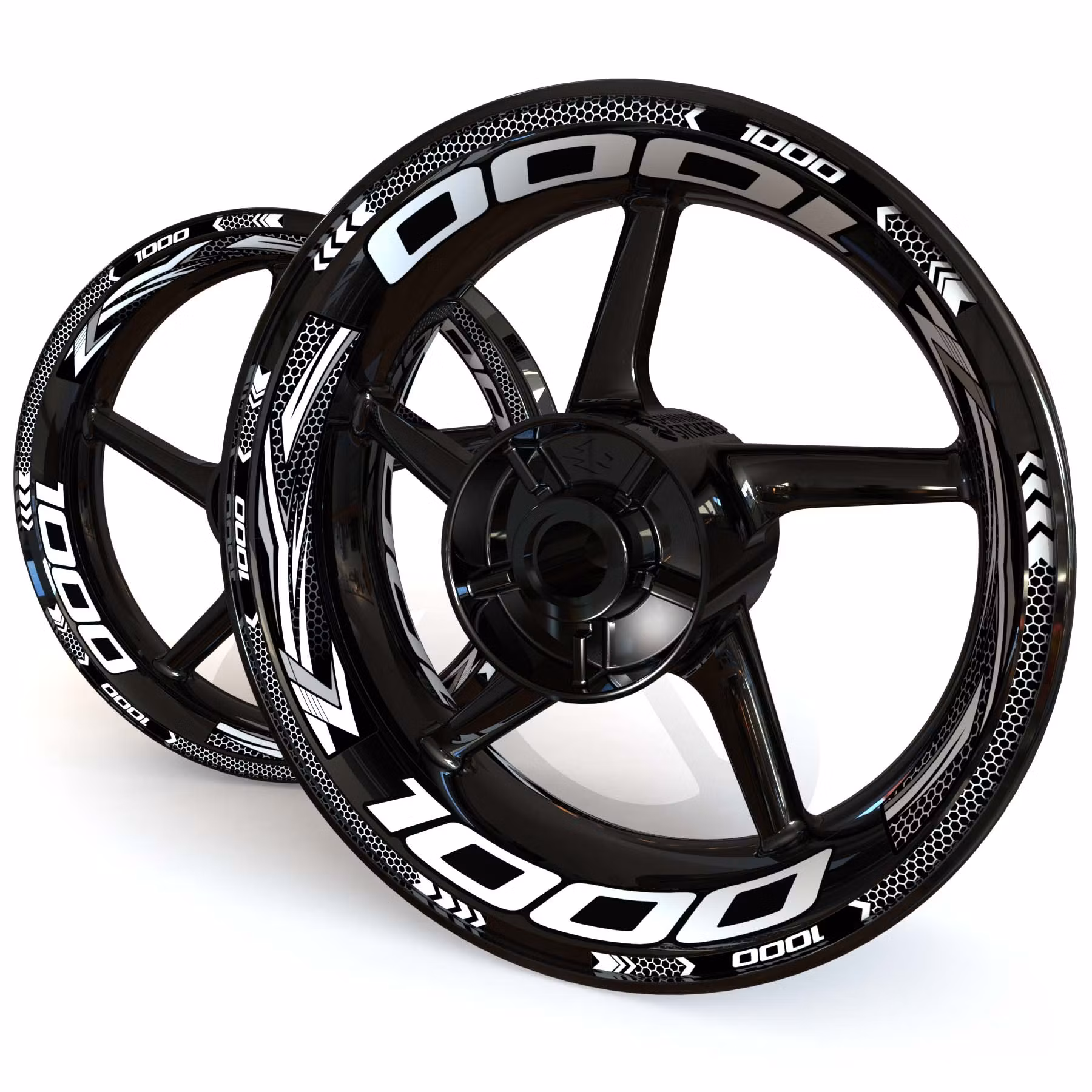 Velg Stickers - Voor Z1000 - "Grid"