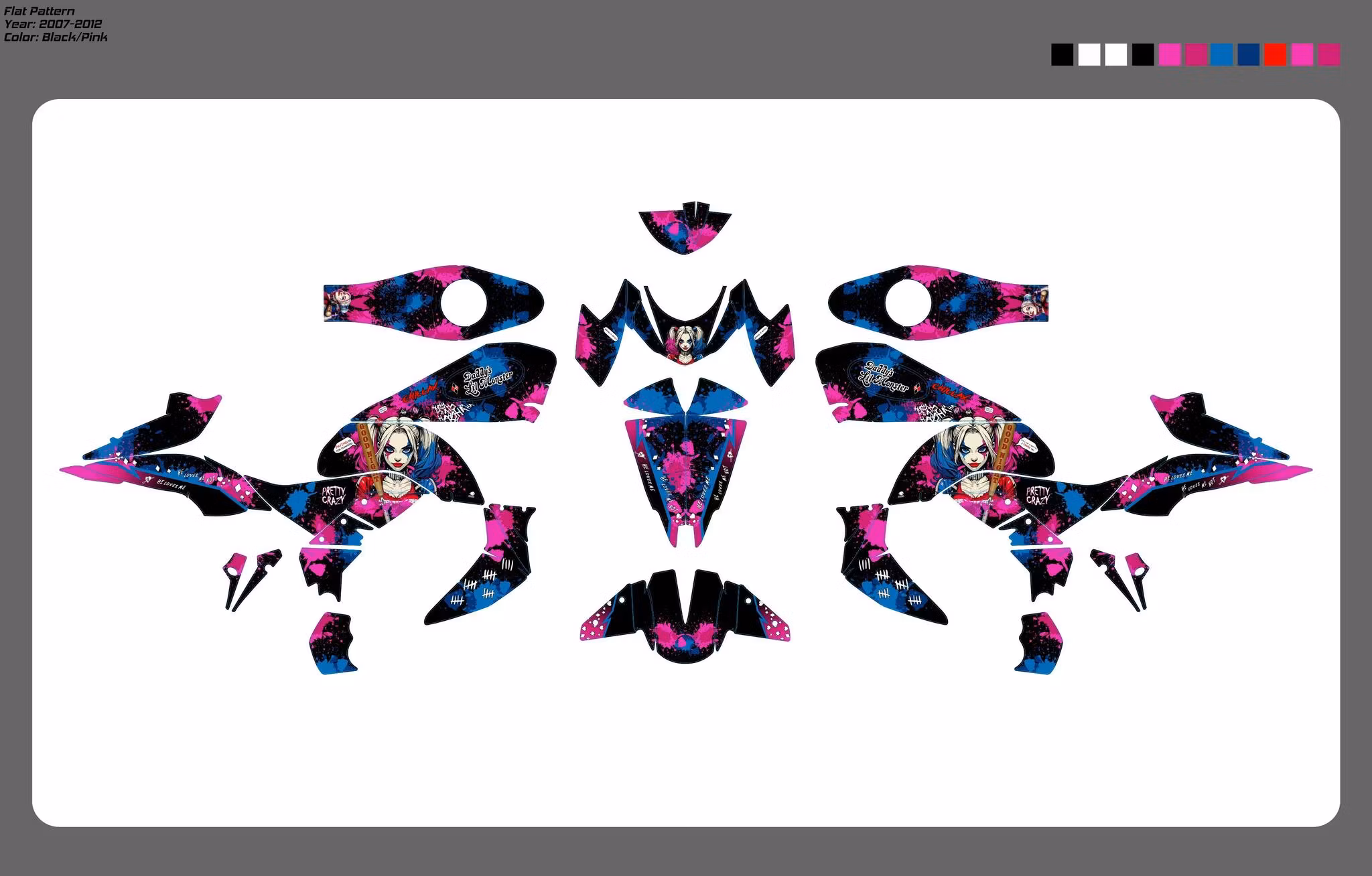 "Harley Quinn" gráficos - Para Z750