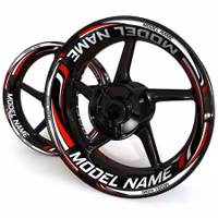 "Model Name" Wheel Stickers - "Wave"