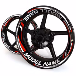 "Model Name" Wheel Stickers - "Wave"