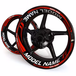 "Model Name" Wheel Stickers - "Wave"