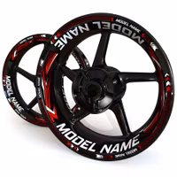 "Model Name" Wheel Stickers - "Grid"
