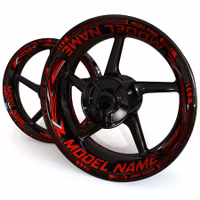 "Model Name" Wheel Stickers - "Grid"