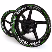 "Model Name" Wheel Stickers - "Steel Stripes"