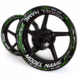 "Model Name" Wheel Stickers - "Steel Stripes"