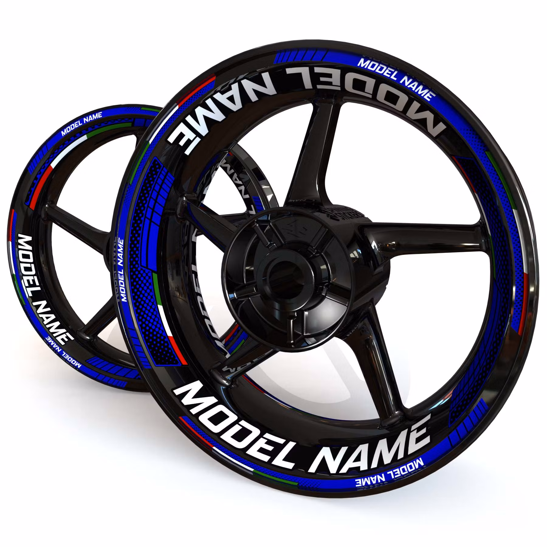 "Model Name" Wheel Stickers - "Fade"