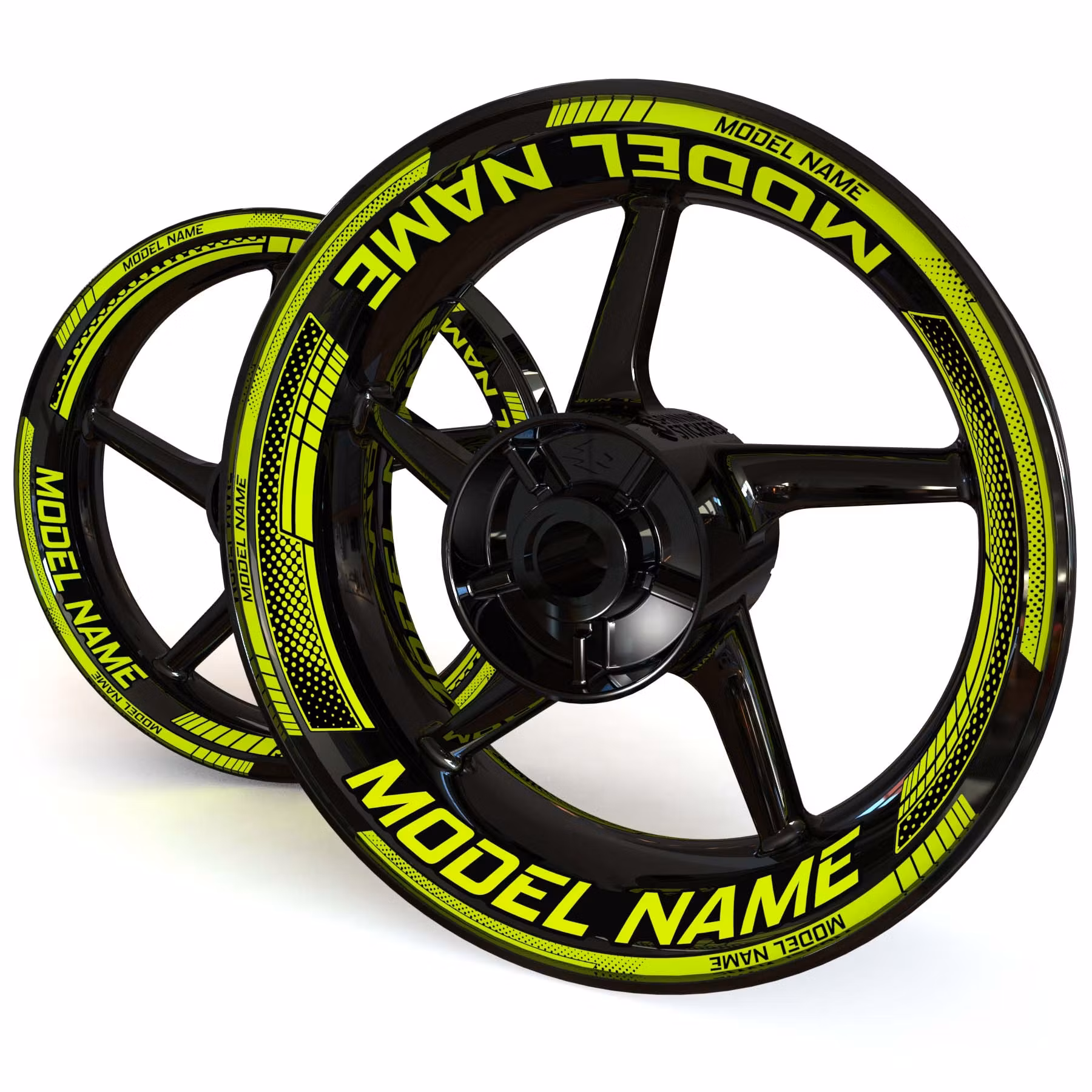 "Model Name" Wheel Stickers - "Fade"