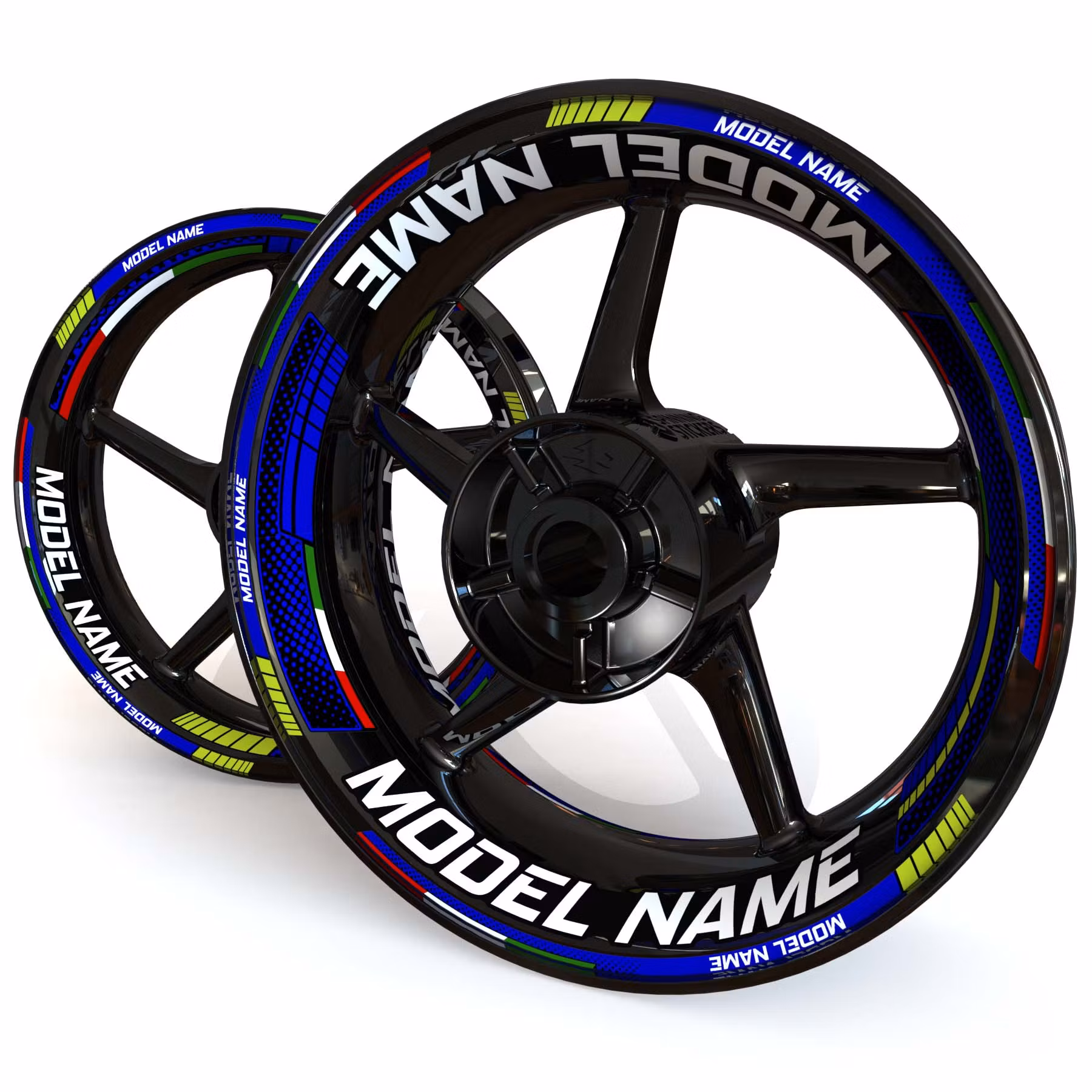"Model Name" Wheel Stickers - "Fade"
