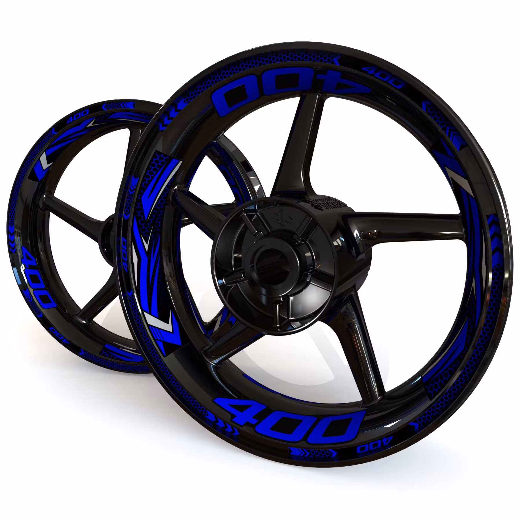 Wheel Stickers - Fits Z400 - "Grid"