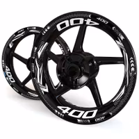 Wheel Stickers - Fits Ninja 400 - "Grid"