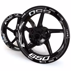 Wheel Stickers - Fits Versys 650 - "Grid"