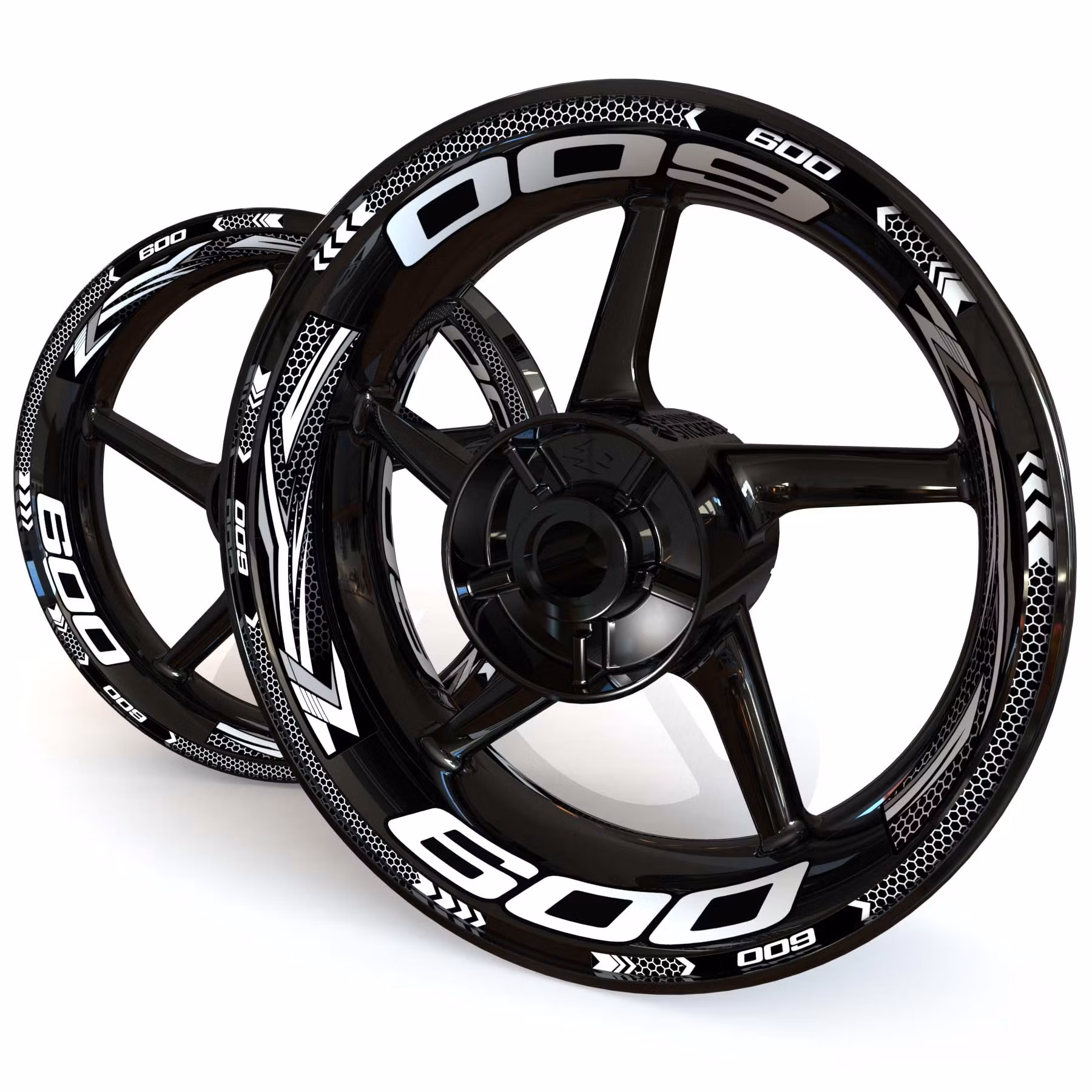 Fälgdekaler - För ZX-6R - "Grid"