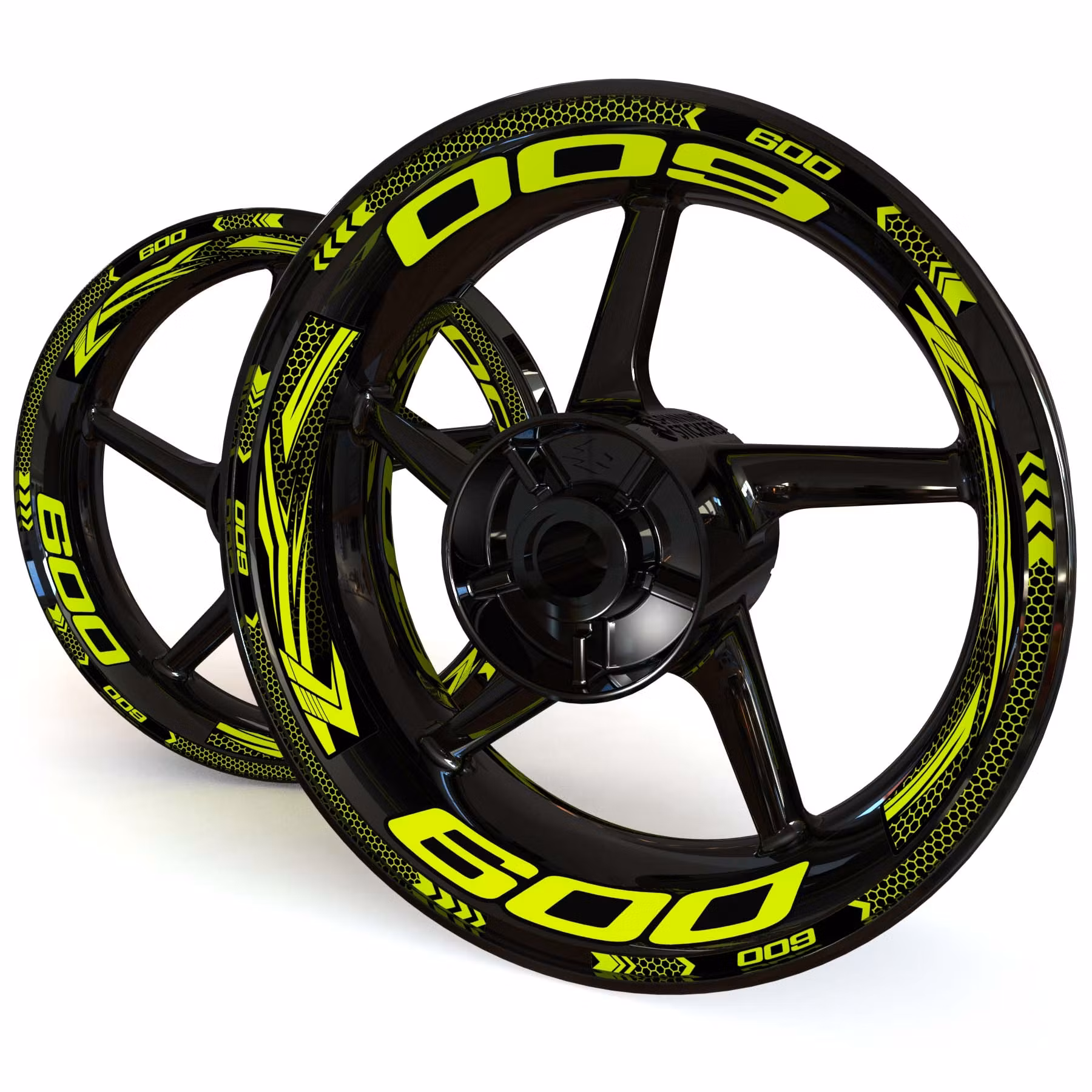 Fälgdekaler - För ZX-6R - "Grid"